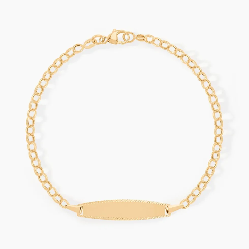 Bracelet Identité Marcel Maille Jaseron Or Jaune