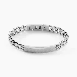Bracelet Identité Phebus Him Classique Acier Blanc