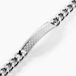 Bracelet Identité Phebus Him Classique Acier Blanc