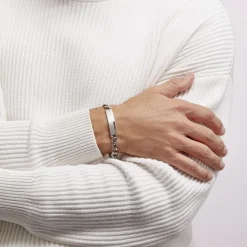 Bracelet Identité Phebus Him Classique Acier Blanc