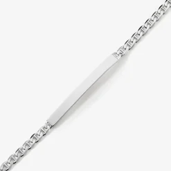 Bracelet Identité Zak Argent Blanc