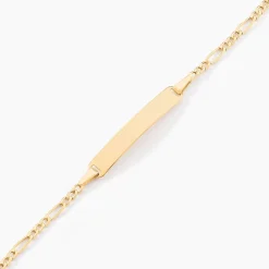 Bracelet Identite Bebe Or Jaune Bartolomee