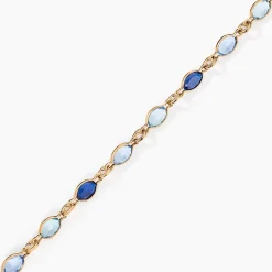 Bracelet Ilvaae Plaqué Or Jaune Pierre De Synthese