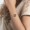 Bracelet Ina Argent Blanc Céramique Et Oxyde De Zirconium