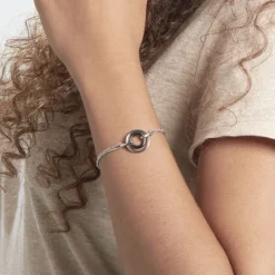 Bracelet Ina Argent Blanc Céramique Et Oxyde De Zirconium