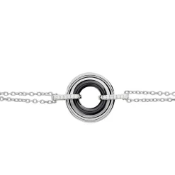 Bracelet Ina Argent Blanc Céramique Et Oxyde De Zirconium