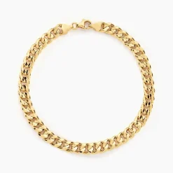Bracelet Iris Or Jaune Maille Gourmette