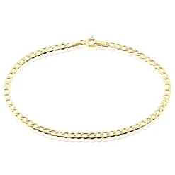 Bracelet Iris Or Jaune Maille Gourmette