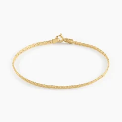 Bracelet Ivy Maille Haricot Or Jaune