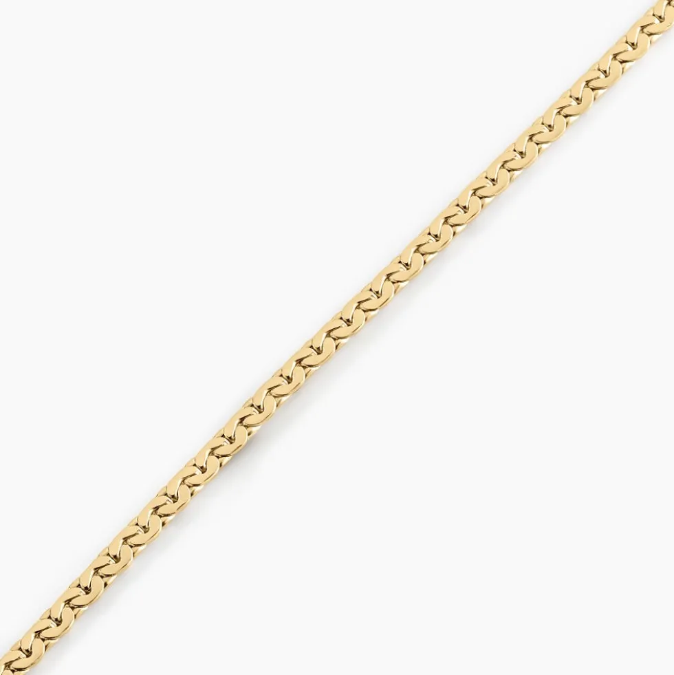 Bracelet Ivy Maille Haricot Or Jaune