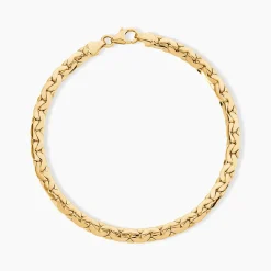 Bracelet Ivy Maille Haricot Or Jaune