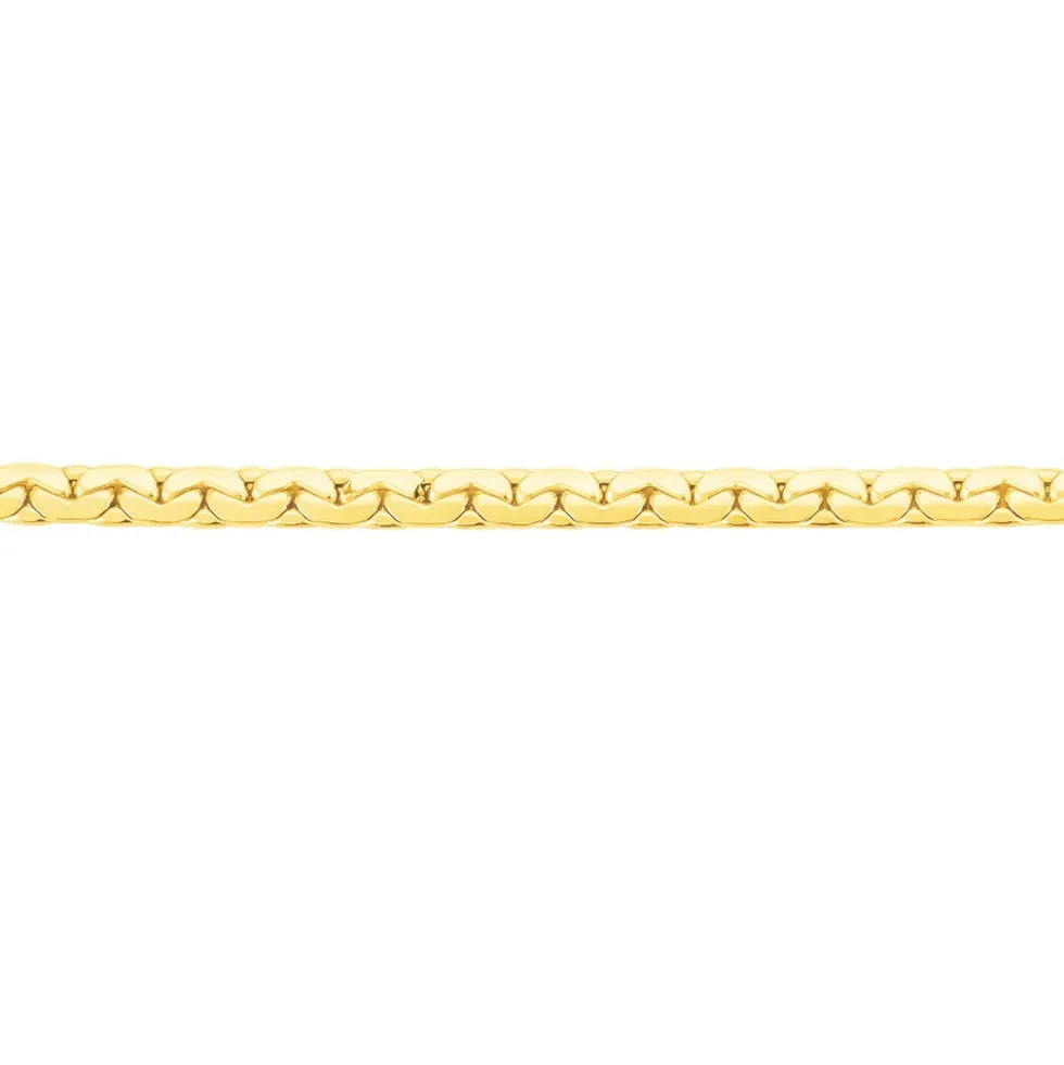 Bracelet Ivy Maille Haricot Or Jaune