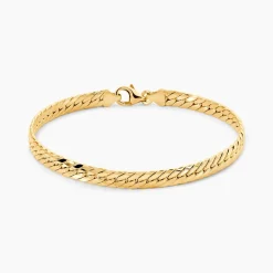 Bracelet Izel Maille Anglaise Or Jaune