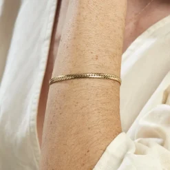 Bracelet Izel Maille Anglaise Or Jaune