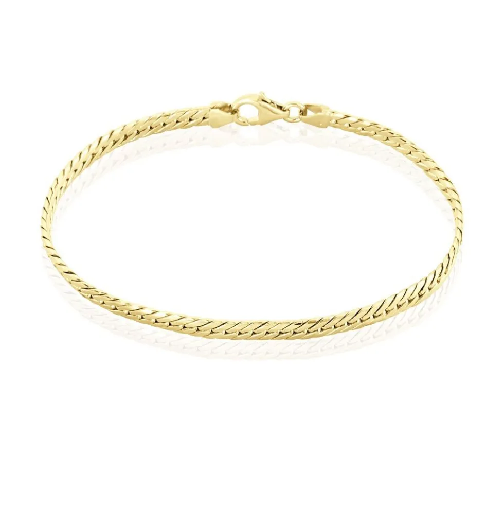 Bracelet Izel Maille Anglaise Or Jaune