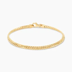 Bracelet Izel Maille Anglaise Or Jaune