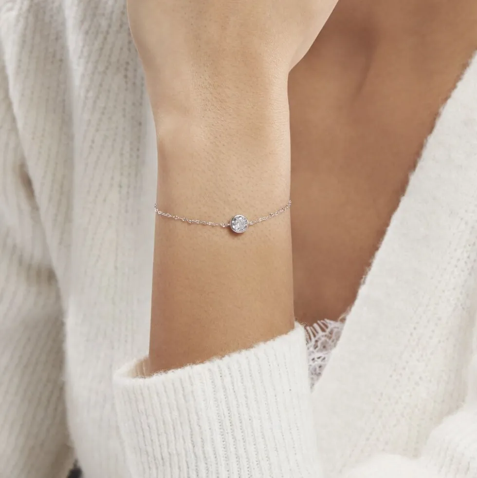 Bracelet Jaclyn Argent Blanc Oxyde De Zirconium