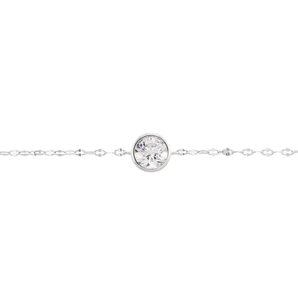 Bracelet Jaclyn Argent Blanc Oxyde De Zirconium