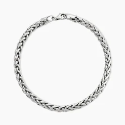 Bracelet Jany Maille Palmier Or Blanc