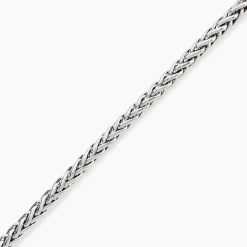 Bracelet Jany Maille Palmier Or Blanc