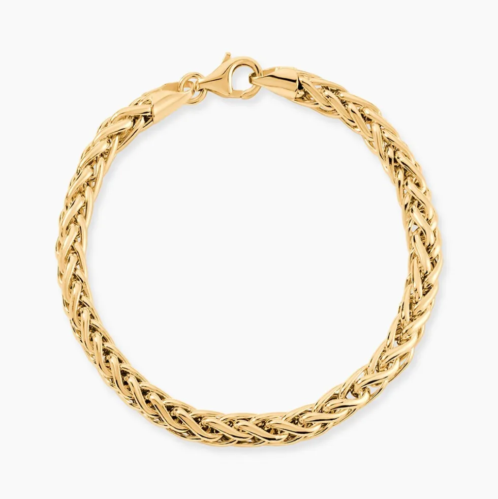 Bracelet Jany Maille Palmier Or Jaune
