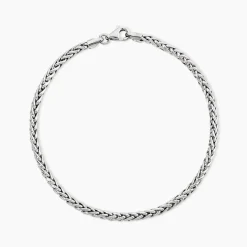 Bracelet Jany Maille Palmier Or Blanc