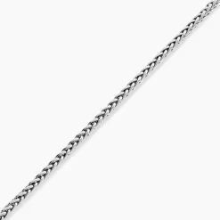 Bracelet Jany Maille Palmier Or Blanc
