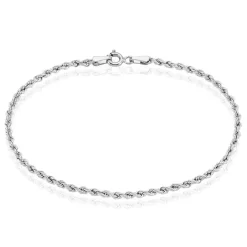 Bracelet Jerry Maille Corde Or Blanc