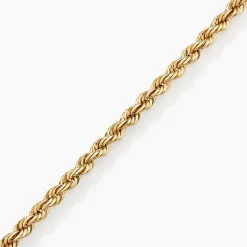 Bracelet Jerry Or Jaune Maille Corde