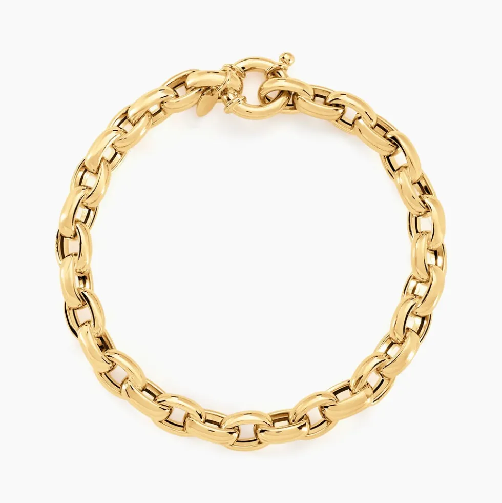 Bracelet Jodie Maille Jaseron Or Jaune