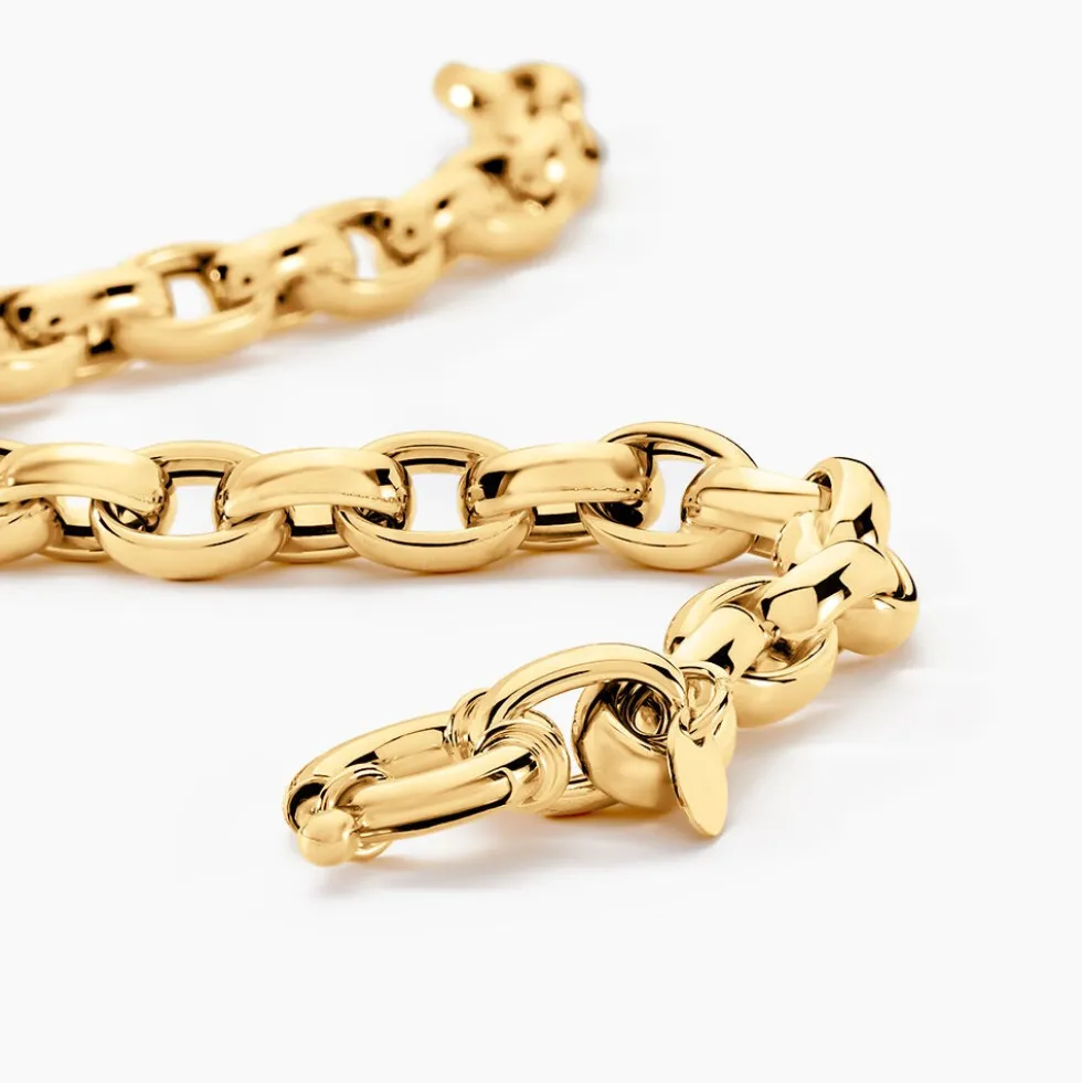 Bracelet Jodie Maille Jaseron Or Jaune
