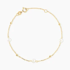 Bracelet Jolana Or Jaune Perle De Culture