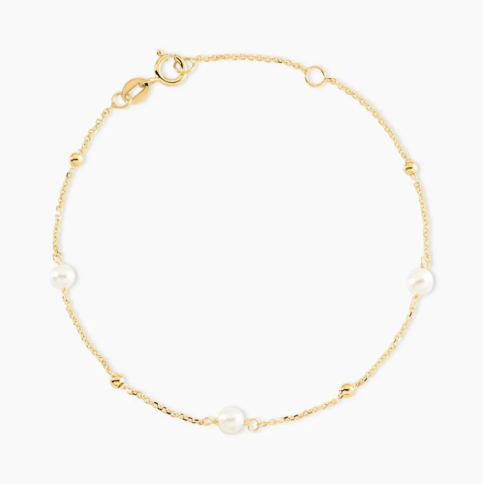 Bracelet Jolana Or Jaune Perle De Culture