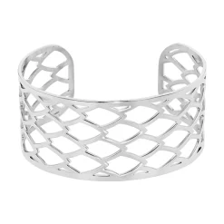 Bracelet Jonc Acier Blanc