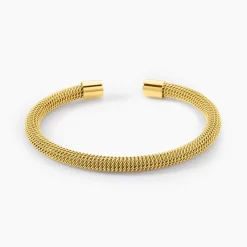 Bracelet Jonc Acier Doré Sibil