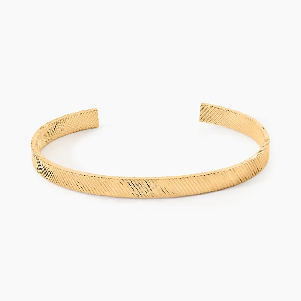 Bracelet Jonc Adelaide Plaqué Or Jaune