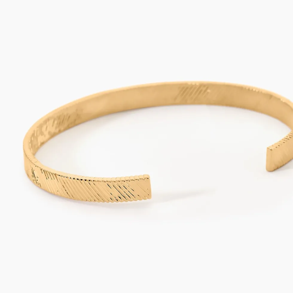 Bracelet Jonc Adelaide Plaqué Or Jaune