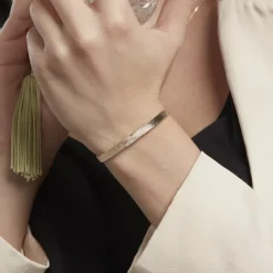 Bracelet Jonc Adelaide Plaqué Or Jaune
