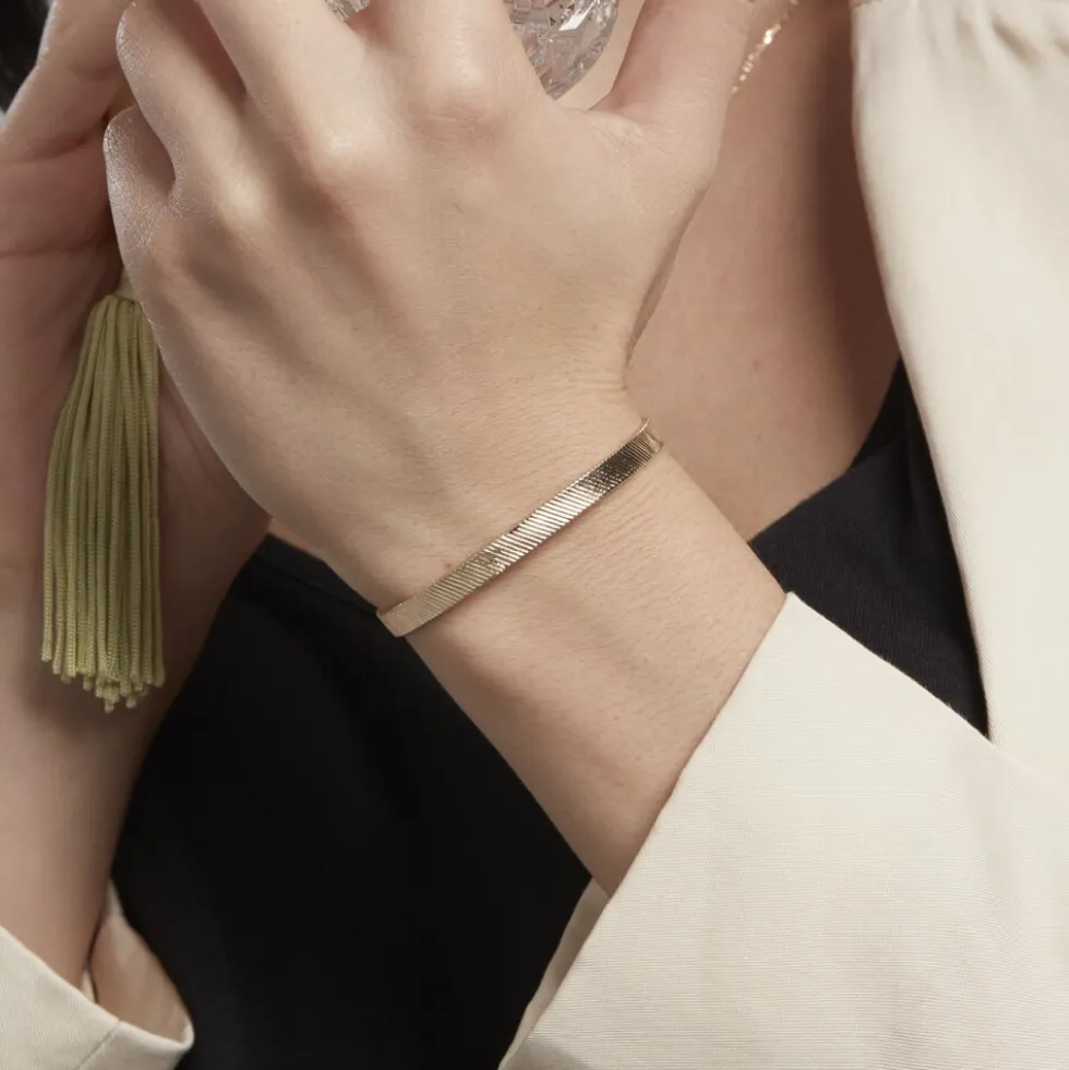 Bracelet Jonc Adelaide Plaqué Or Jaune