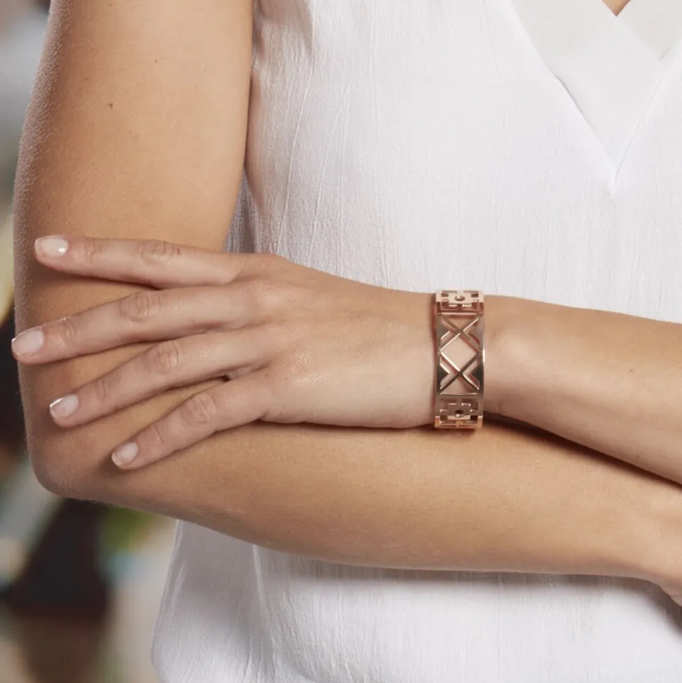 Bracelet Jonc Airelle Acier Rose
