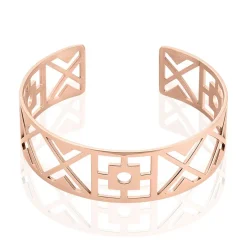Bracelet Jonc Airelle Acier Rose