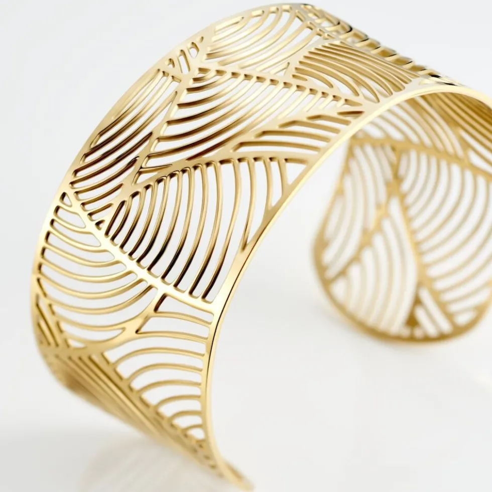 Bracelet Jonc Andor Acier Dore