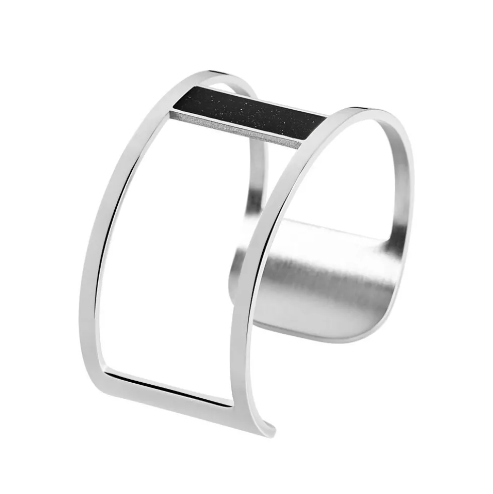 Bracelet Jonc Aness Acier Blanc