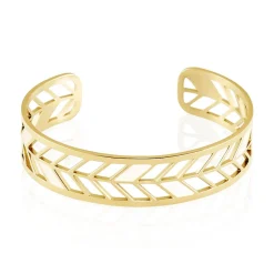 Bracelet Jonc Azat Acier Jaune