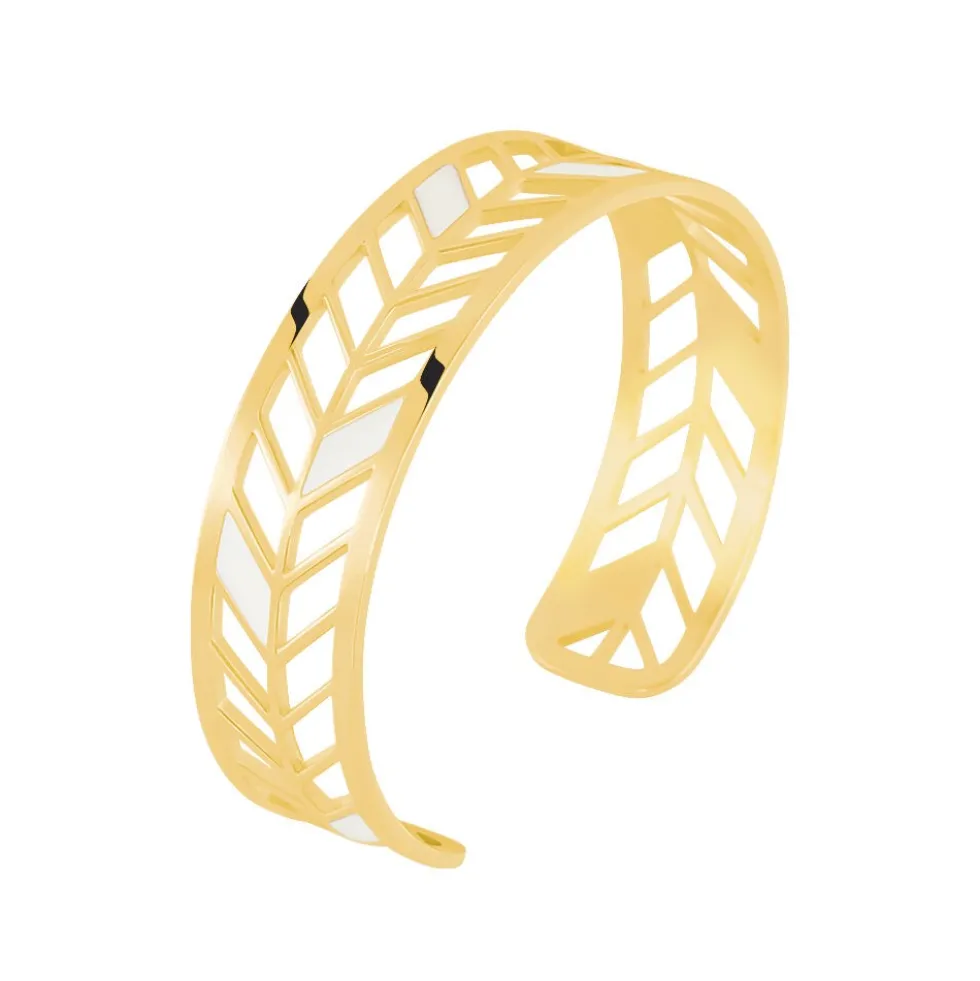 Bracelet Jonc Azat Acier Jaune
