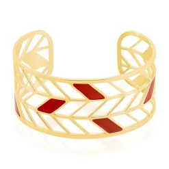 Bracelet Jonc Azat Acier Jaune