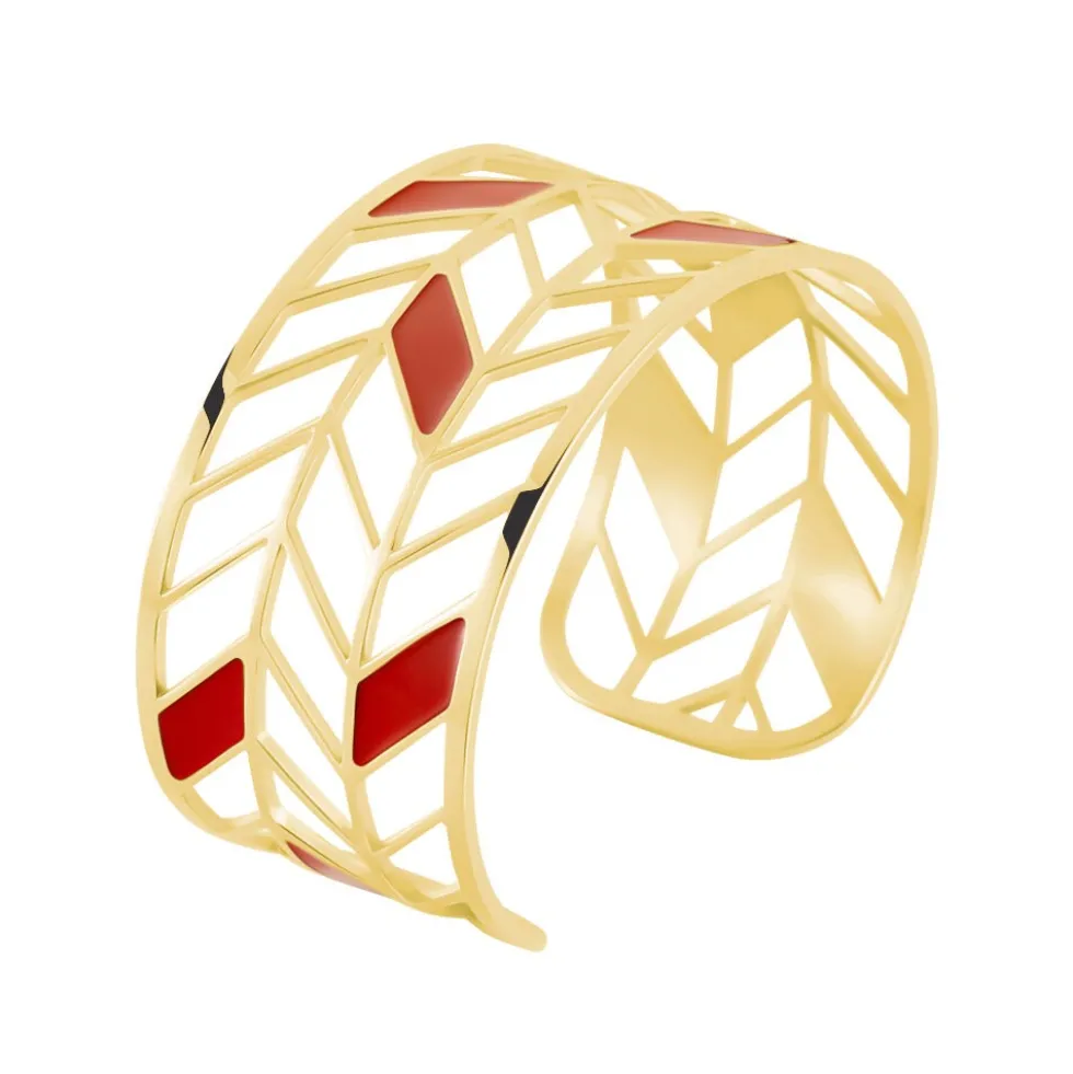 Bracelet Jonc Azat Acier Jaune