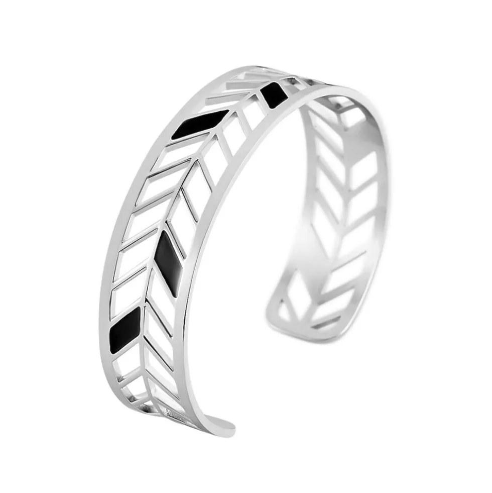 Bracelet Jonc Azat Acier Blanc
