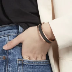Bracelet Jonc Guila Acier Rose