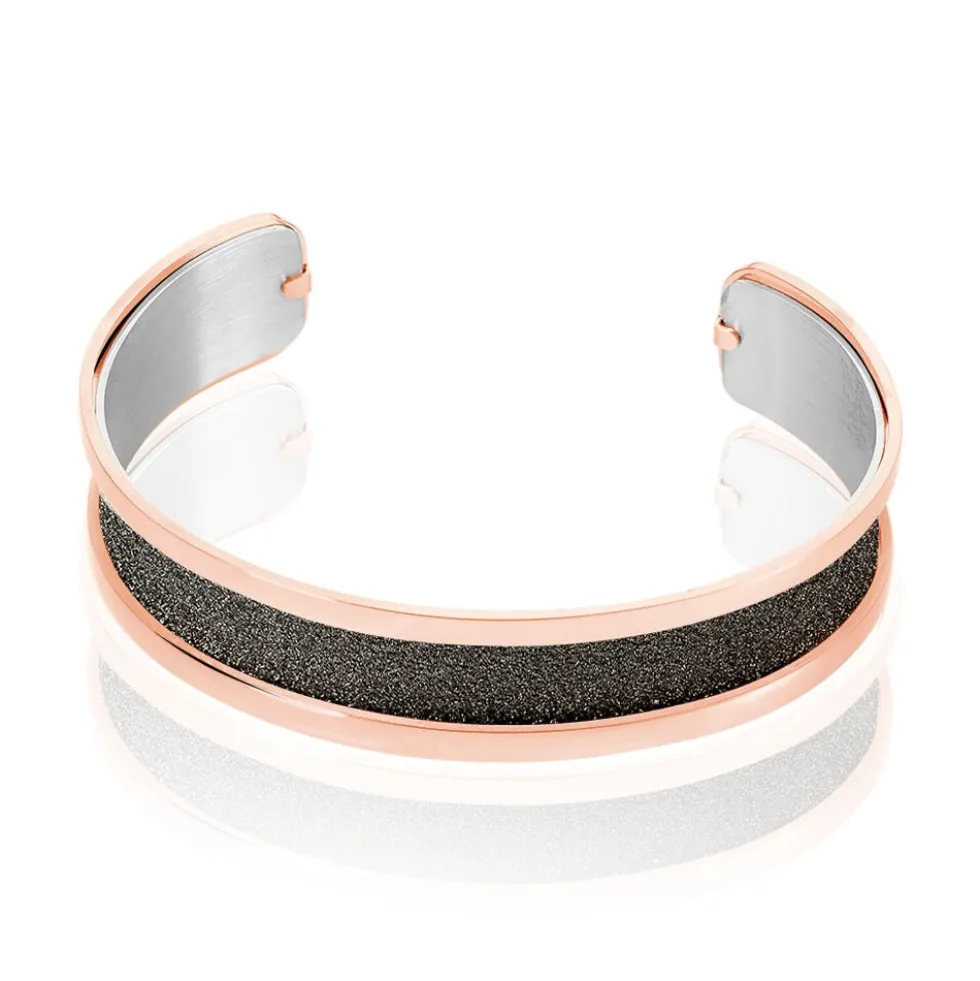 Bracelet Jonc Guila Acier Rose